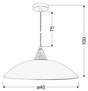 Závesná lampa OTRIKS 1xE27 Candellux