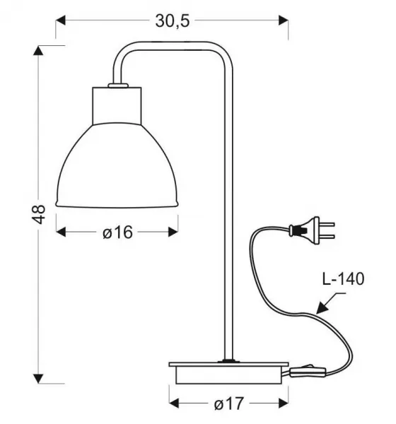 Stolová lampa VARIO Candellux