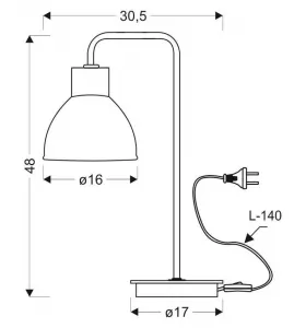 Stolová lampa VARIO Candellux