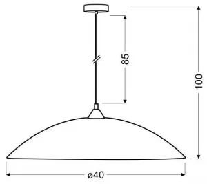 Závesná lampa YOUNG Candellux
