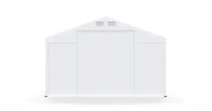 Skladový stan 5x10x2,5m strecha PVC 560g/m2 boky PVC 500g/m2 konštrukcie ZIMA PLUS Šedá Šedá Šedá