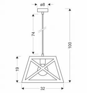 Závesná lampa ORIGAMI Candellux