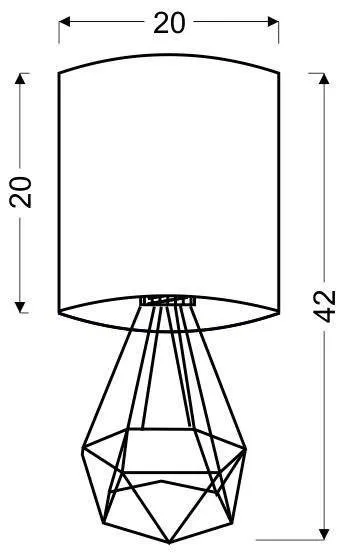 Stolová lampa GRAF Candellux