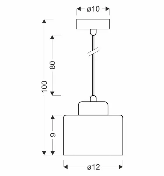 Závesná lampa WAMA 1xE27 Candellux
