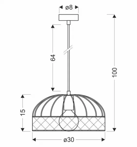 Závěsná lampa LEVI s nastavitelnou výškou Candellux