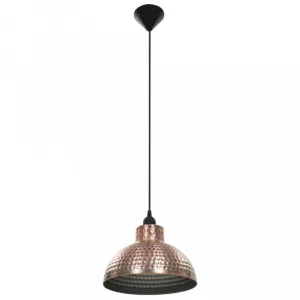 Závesná lampa 2 ks medená Dekorhome