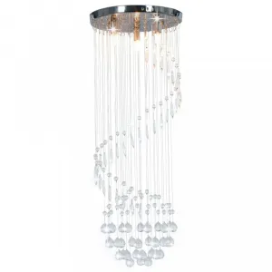 Stropná lampa krištáľ / chróm Dekorhome