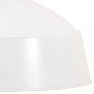 Závesná lampa biela / mangovníkové drevo Dekorhome 58 cm