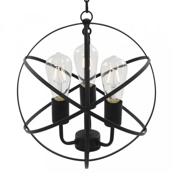 Závesná lampa čierna Dekorhome