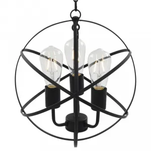Závesná lampa čierna Dekorhome