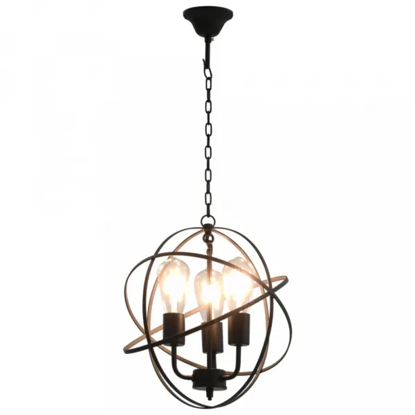 Závesná lampa čierna Dekorhome