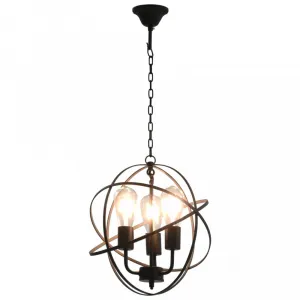 Závesná lampa čierna Dekorhome