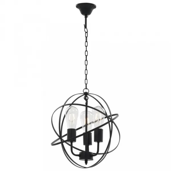 Závesná lampa čierna Dekorhome