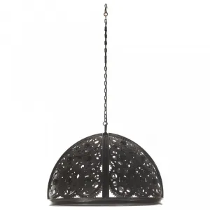 Závesná lampa čierna Dekorhome 45 cm