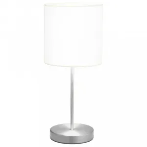 Stolná lampa 2 ks biela / strieborná Dekorhome