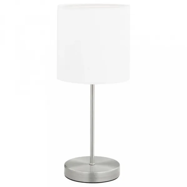 Stolná lampa 2 ks biela / strieborná Dekorhome