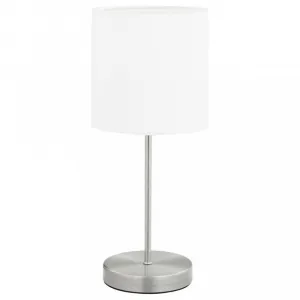 Stolná lampa 2 ks biela / strieborná Dekorhome