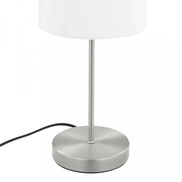 Stolná lampa 2 ks biela / strieborná Dekorhome