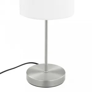 Stolná lampa 2 ks biela / strieborná Dekorhome