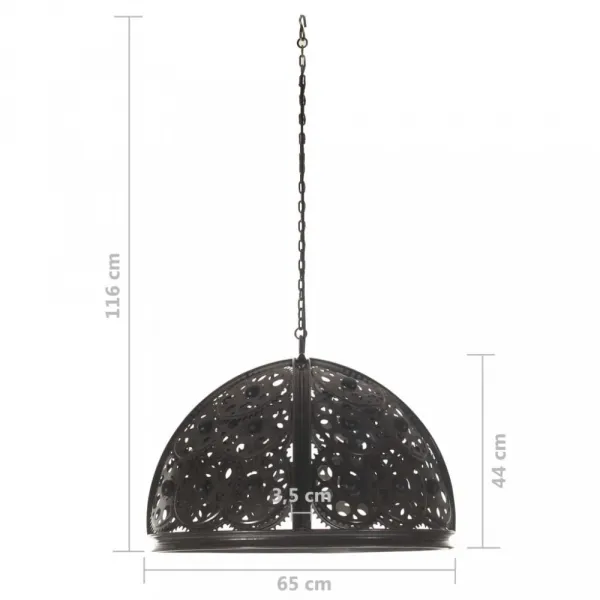 Závesná lampa čierna Dekorhome 45 cm