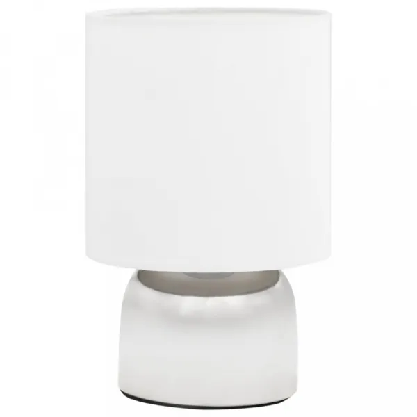 Stolná lampa 2 ks biela / strieborná Dekorhome
