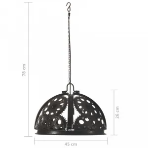 Závesná lampa čierna Dekorhome 45 cm