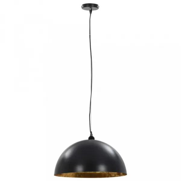 Závesná lampa 2 ks čierna / zlatá Dekorhome 40 cm