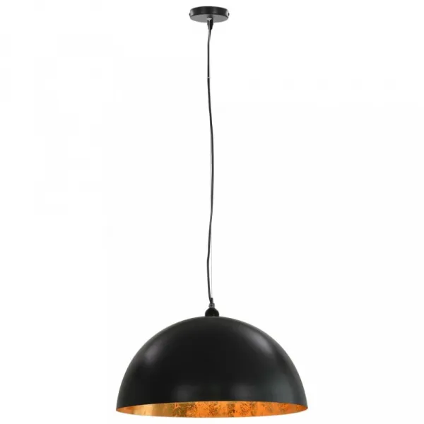 Závesná lampa 2 ks čierna / zlatá Dekorhome 40 cm