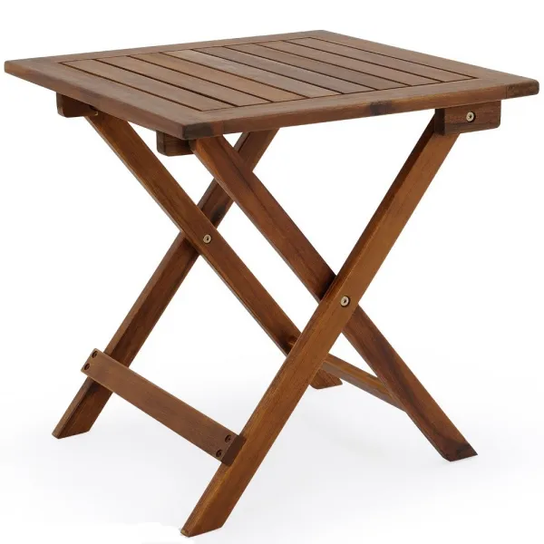 Skladací záhradný stolík akácie D0030 Dekorhome