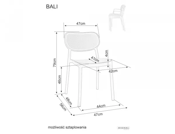 Signal Záhradná stolička BALI