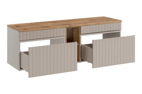 ArtCom Kúpeľňová skrinka s doskou ICONIC Cashmere D140/1 | 140 cm