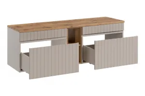 ArtCom Kúpeľňová skrinka s doskou ICONIC Cashmere D140/1 | 140 cm