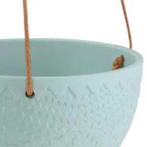 AmeliaHome Závesný kvetináč Lokai mätový, veľkosť 15,4x15,4x10