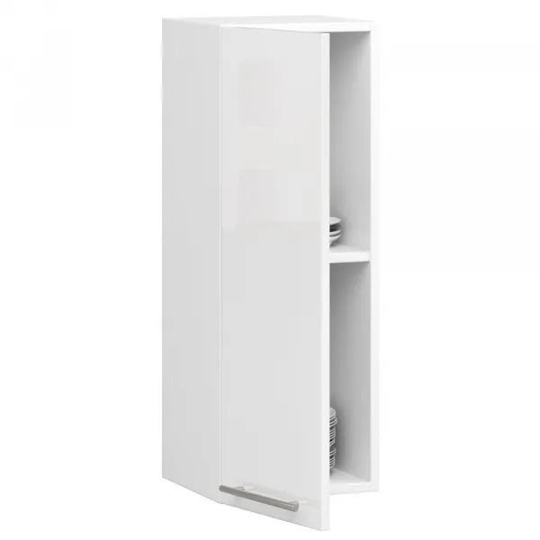 Ak furniture Závesná kuchynská skrinka Olivie W 30 cm biela