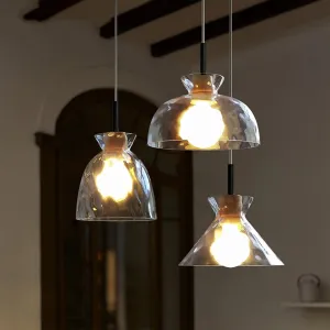 TooLight Závesná lampa La Belle XXV čierna/hnedá