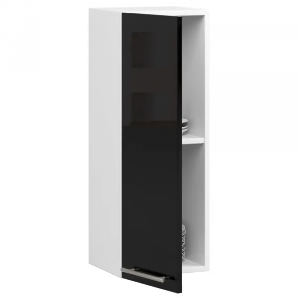 Ak furniture Závěsná kuchyňská skříňka Olivie W 30 cm černo-bílá