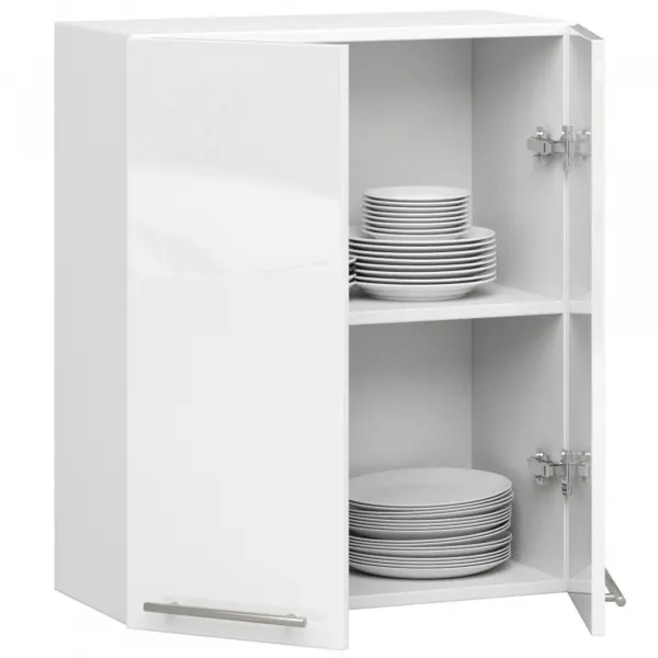 Ak furniture Závěsná kuchyňská skříňka Olivie W 60 cm bílá