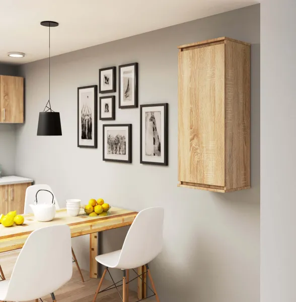 Ak furniture Závesná vitrína Star 40 cm dub sonoma