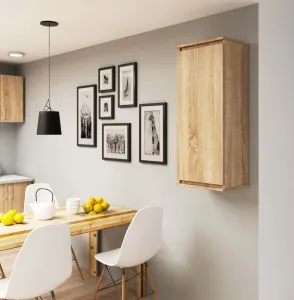 Ak furniture Závesná vitrína Star 40 cm dub sonoma