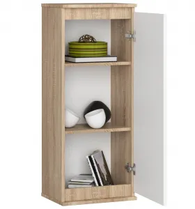 Ak furniture Závesná vitrína Star 40 cm sonoma/biela