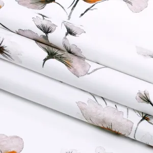 Záves AmeliaHome Serenity s priechodkami 140x250 cm biely/hnedý