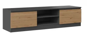 TP Living TV stolík Malwa 140 cm antracit/dub artisan