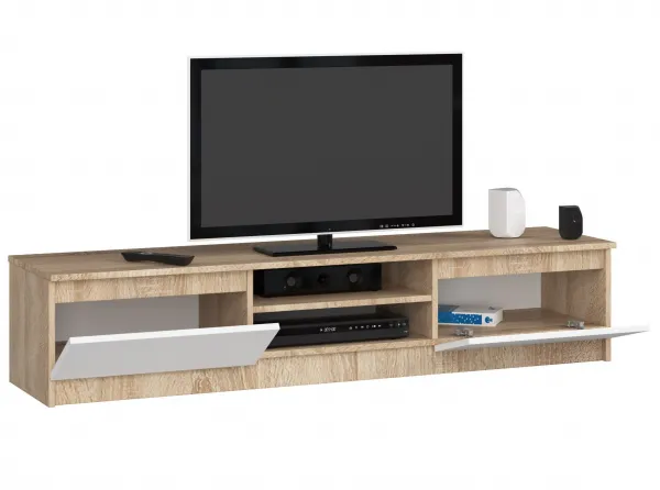 Ak furniture TV stolík Ronon 160 cm sonoma/biely