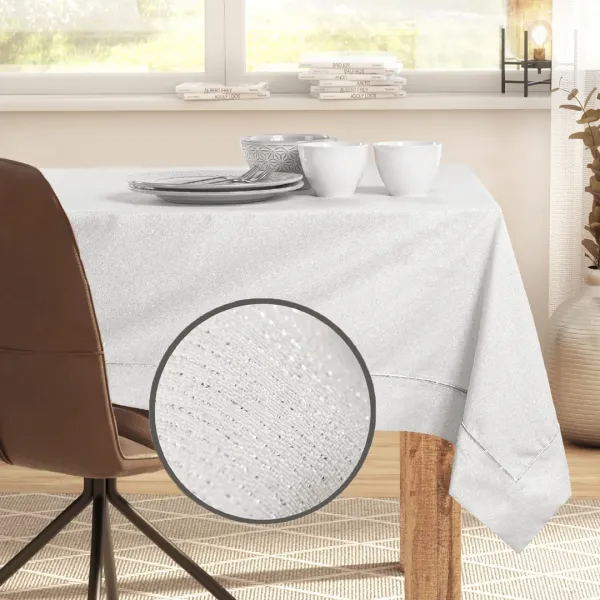 Obrus DecoKing SPARKLE PPG krémový, veľkosť 140x200