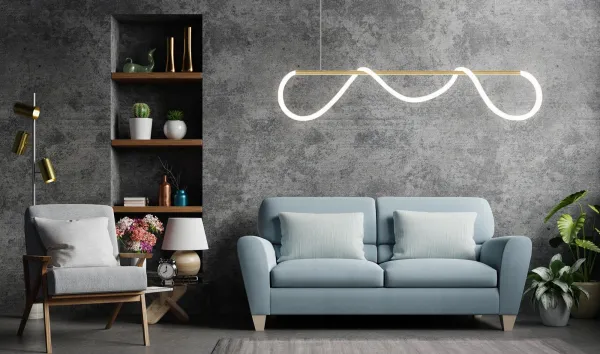 TooLight Stropné LED svietidlo Morko zlaté