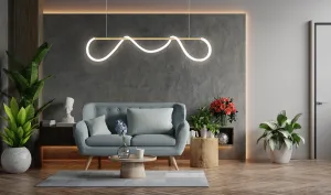 TooLight Stropné LED svietidlo Morko zlaté