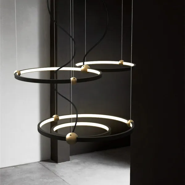 TooLight Stropné svietidlo Black Ring APP692-30-50