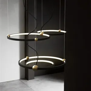 TooLight Stropné svietidlo Black Ring APP692-30-50