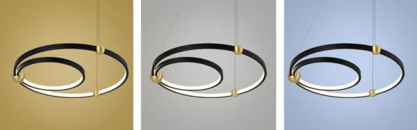 TooLight Stropné svietidlo Black Ring APP692-30-50