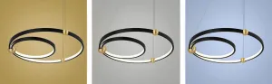 TooLight Stropné svietidlo Black Ring APP692-30-50